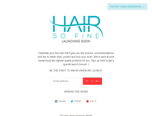 Tablet Screenshot of hairsofine.com